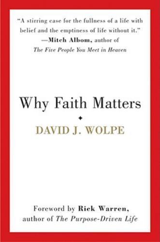 Why Faith Matters – hardcover, David J Wolpe, 9780061633348