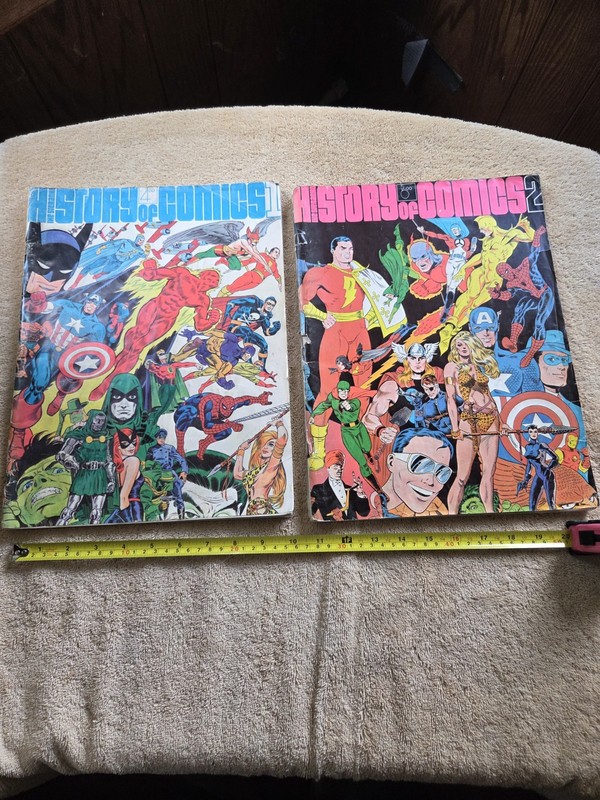 The History of Comics Vol 1 & 2 Softcover First Edition Jim Steranko