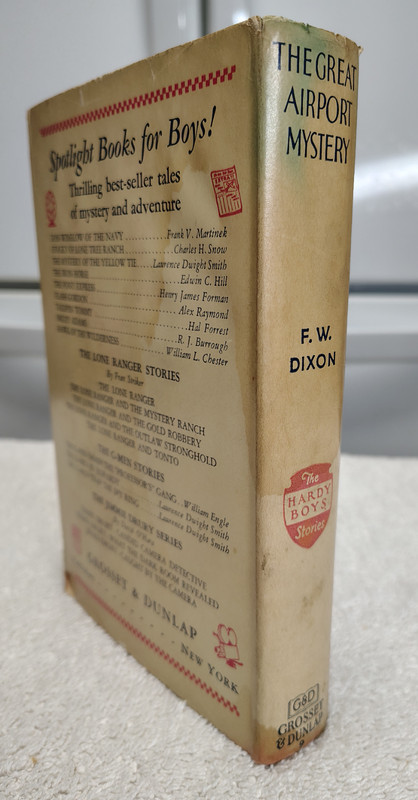Hardy Boys #9 The Great Airport Mystery 1941A-17 Tan Book + Dustjacket gallery