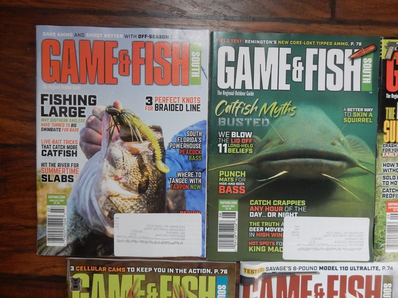 LOT OF 5 GAME & FISH SOUTH MAGAZINE 2022 JUNE, JULY, AUGUST, SEPT, NOV, DEC-JAN gallery