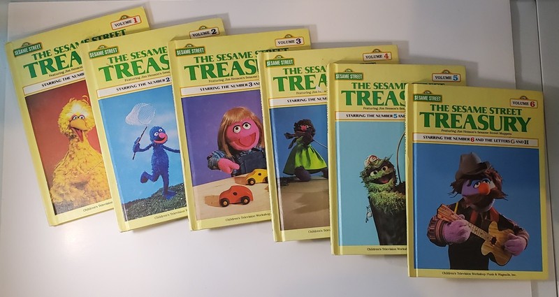 The Sesame Street Treasury Books Complete Series 1983 Full Volume Set 1-6