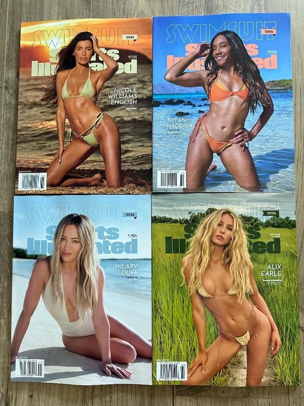 (4) 2026 SPORTS ILLUSTRATED Swimsuit Issue Sexy SET OF FOUR COVERS Duff ALIX ++