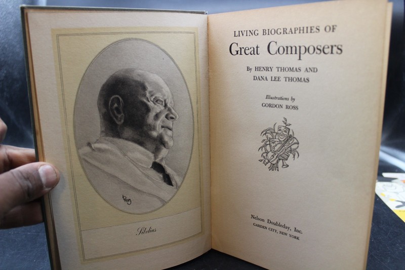 Living Biographies of Great Composers Thomas 1959 Doubleday Music History gallery