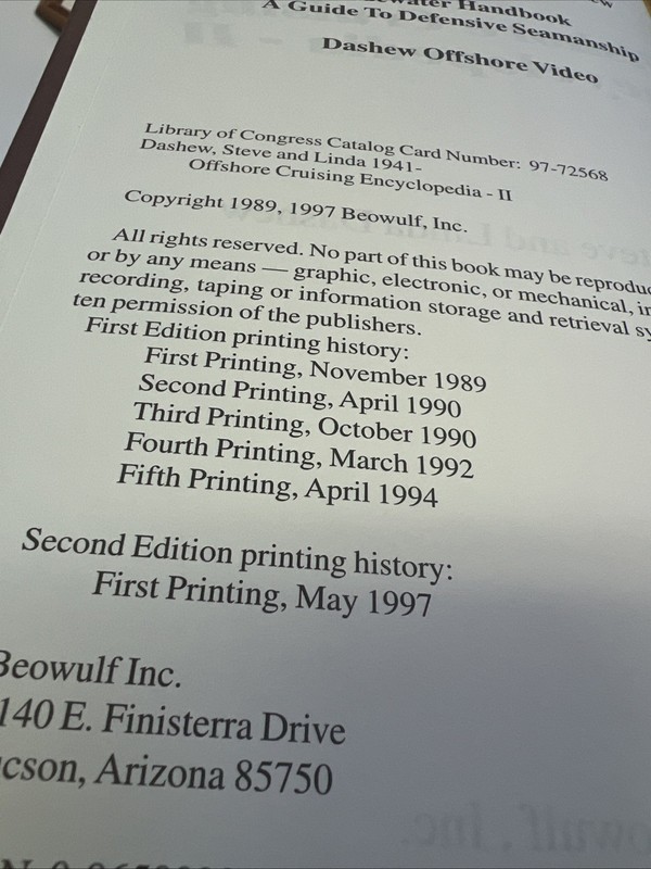 Offshore Cruising Encyclopedia, Version II by Linda Dashew and Steve Dashew... gallery