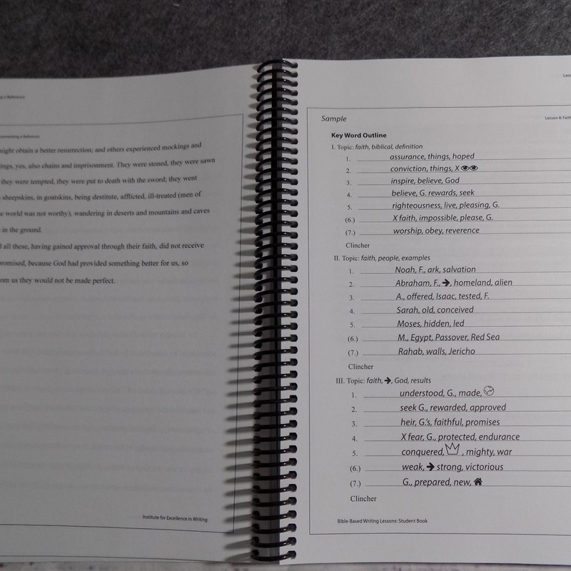 Bible-Based Writing Lessons Teacher's Manual Pudewa 2019 Third Ed Homeschool IEW gallery