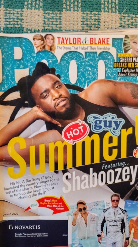PEOPLE MAGAZINE June 2, 2025 HOT GUY SUMMER FEATURING SHABOOZEY Taylor Swift