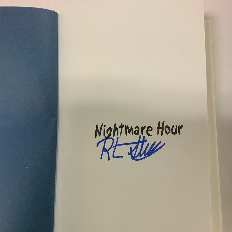 R.L. Stine Nightmare Hour Hardcover Signed & First Edition 1999 gallery