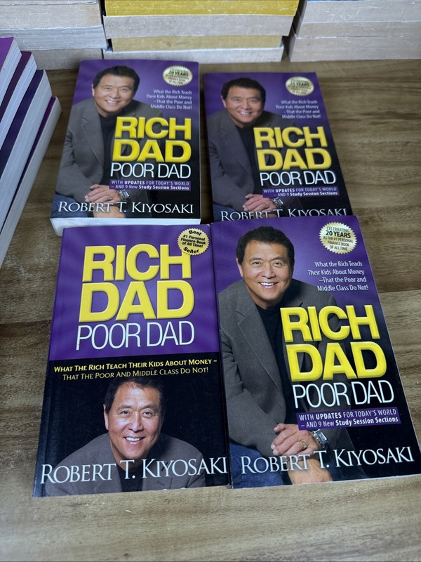 Lot of 8 Rich Dad Poor Dad by Robert T Kiyosaki Paperback Books Guided Reading gallery