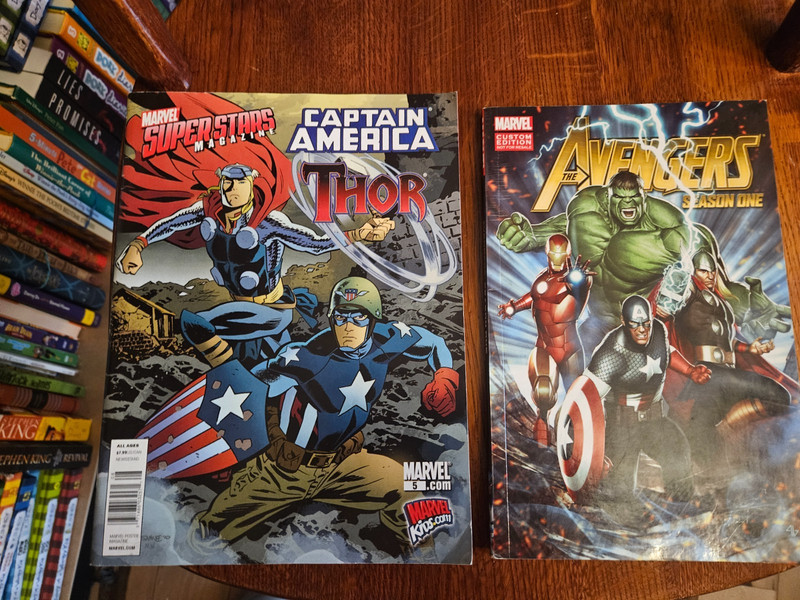 Marvel Superstars Magazine Captain America And Thor Kids Issue 5 2011& Avengers