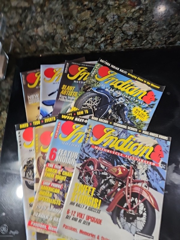 Indian Motorcycle Illustrated Magazine Lot Magazines 8 Issues 1994-96