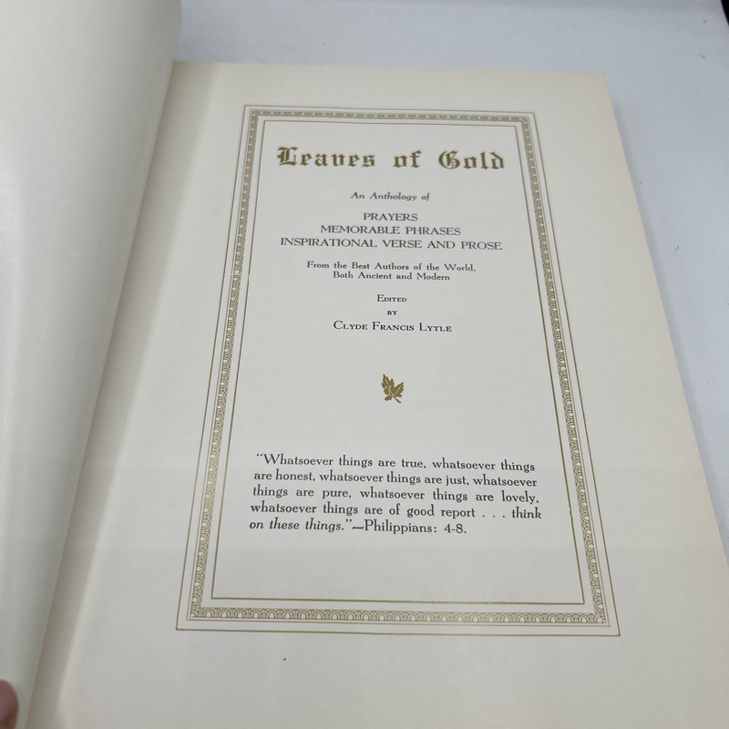 Leaves of Gold (Hardcover, 1948) Gold Revised Edition by Clyde Francis Lytle gallery