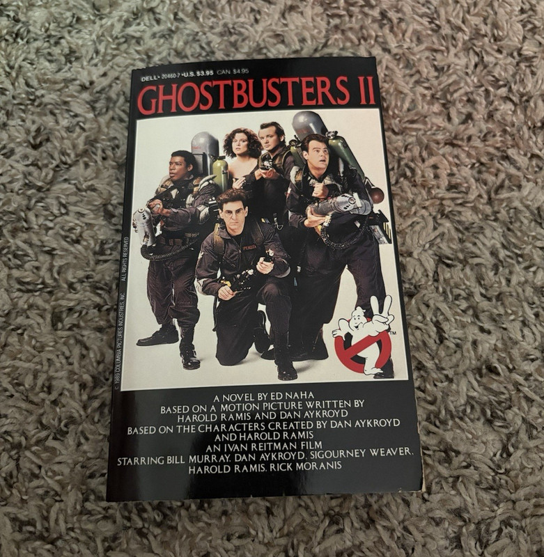 Ed Naha Ghostbusters II Paperback Novelization (Dell) Film/TV Adaptation