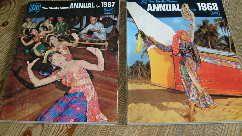 Lot of 2 The Straits Times Annual Magazine 1967 & 1968 Singapore Malaysia