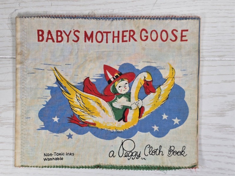 Vintage Peggy Cloth Books Lot 3 Baby's Mother Goose My Bedtime Book Kittens gallery