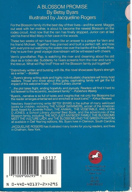 Blossom Family Ser.: A Blossom Promise by Betsy Byars (1989, Digest... gallery