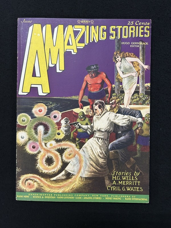 AMAZING STORIES June 1927 v. 2 #3 Contest issue WELLS Wates