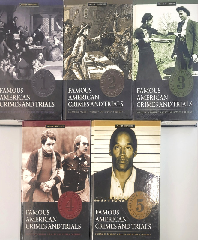 Famous American Crimes and Trials Complete 5 Vol Set Frankie Y Bailey Law Rfr gallery