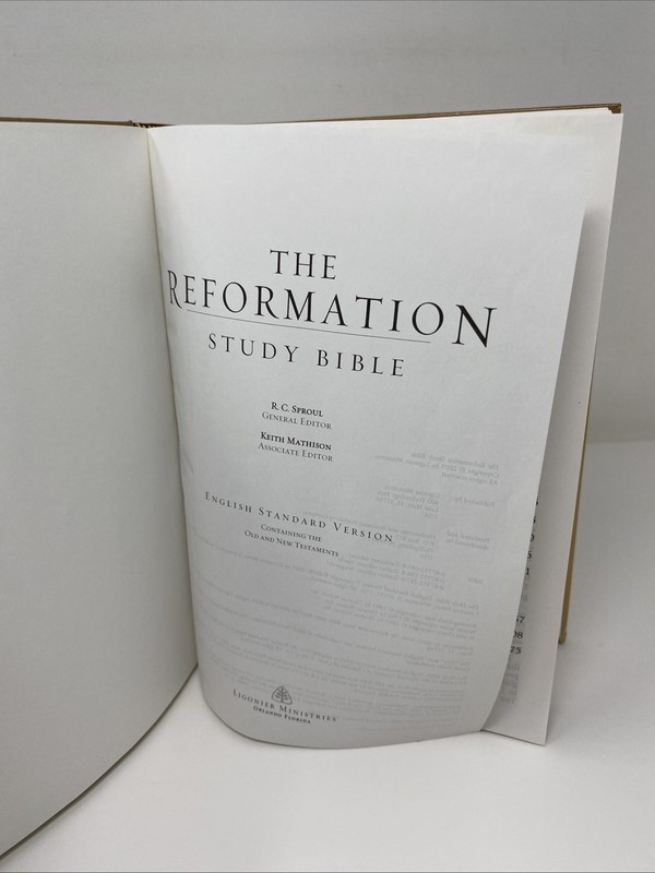 The Reformation Study Bible ESV Translation R. C. Sproul HC FREE SHIPPING! gallery