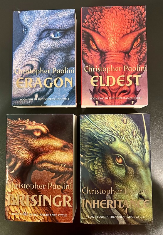 Inheritance Cycle 4 Book Set Paperback by Christopher Paolini (Corgi Books)