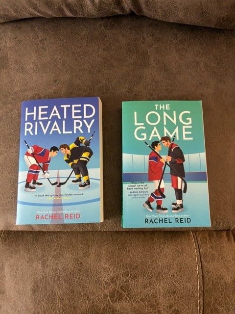 Heated Rivalry & The Long Game by Rachel Reid-Hockey Romance-Very Good Condition