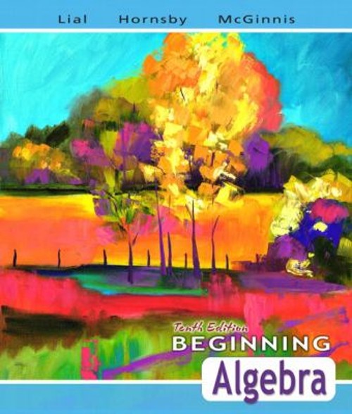 Beginning Algebra Hardcover Terry, Hornsby, John, Lial, Margaret