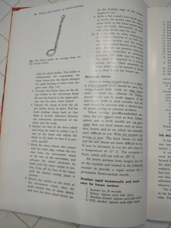 Theory and Practice of Histotechnology by Sheehan & Hrapchak 1973 Illust. 1st Ed gallery