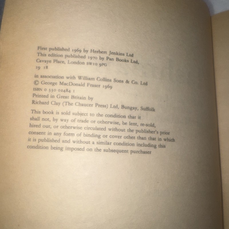Flashman Paperback 1969 By George MacDonald Fraser gallery