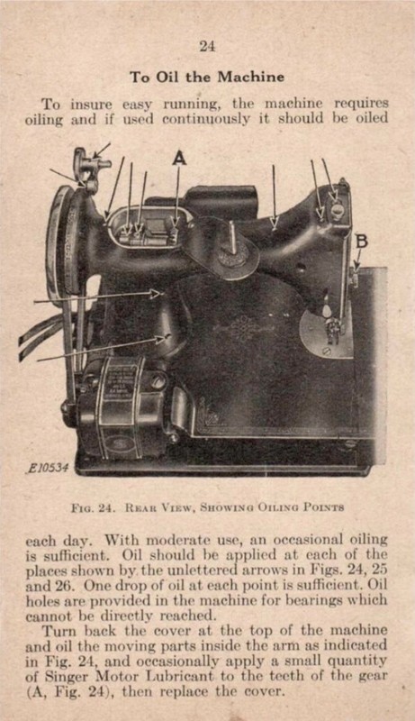 SINGER 221-1 Featherweight Sewing Machine User Manual Bound W Protective Cover gallery
