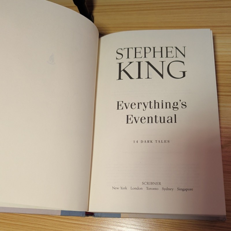 Everything’s Eventual Stephen King Hardcover 1st Edition 2002 14 Dark Tales
