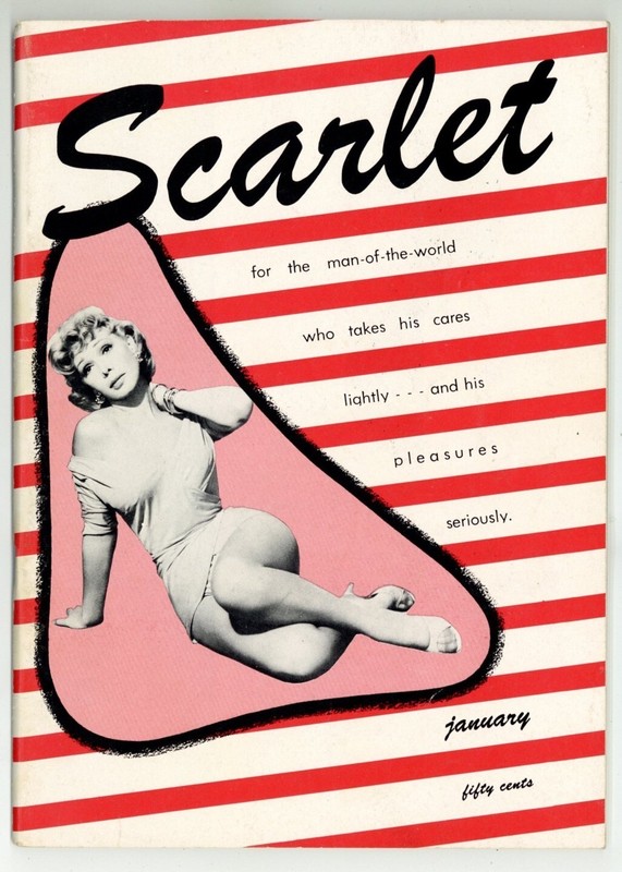 Scarlet 1958 Latin Quarters Burlesque 84pgs Girlie Female Pinup Magazine M32301