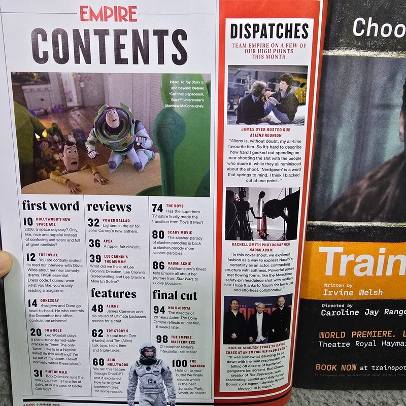 NEW Empire Film Magazine Summer 2026 Issue 454 Alien Toy Story The Boyz Movie gallery