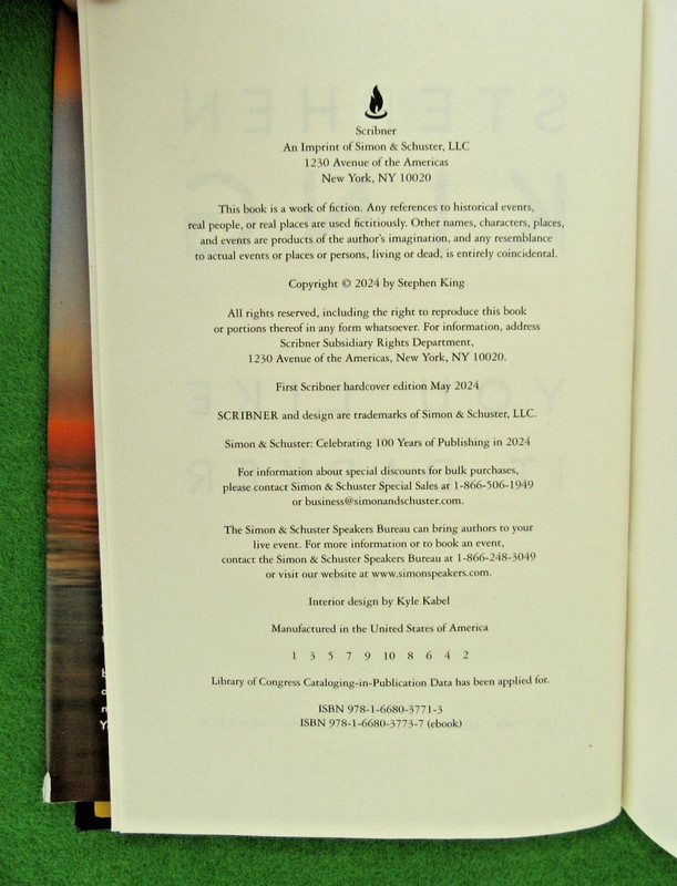 YOU LIKE IT BETTER BY STEPHEN KING - 2024; HCDJ; 1ST ED; 1ST PR; SHORT STORIES gallery