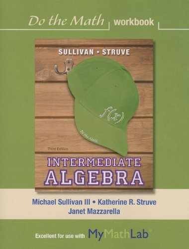 Do the Math Workbook for – Paperback, by Sullivan III Michael; – Acceptable p