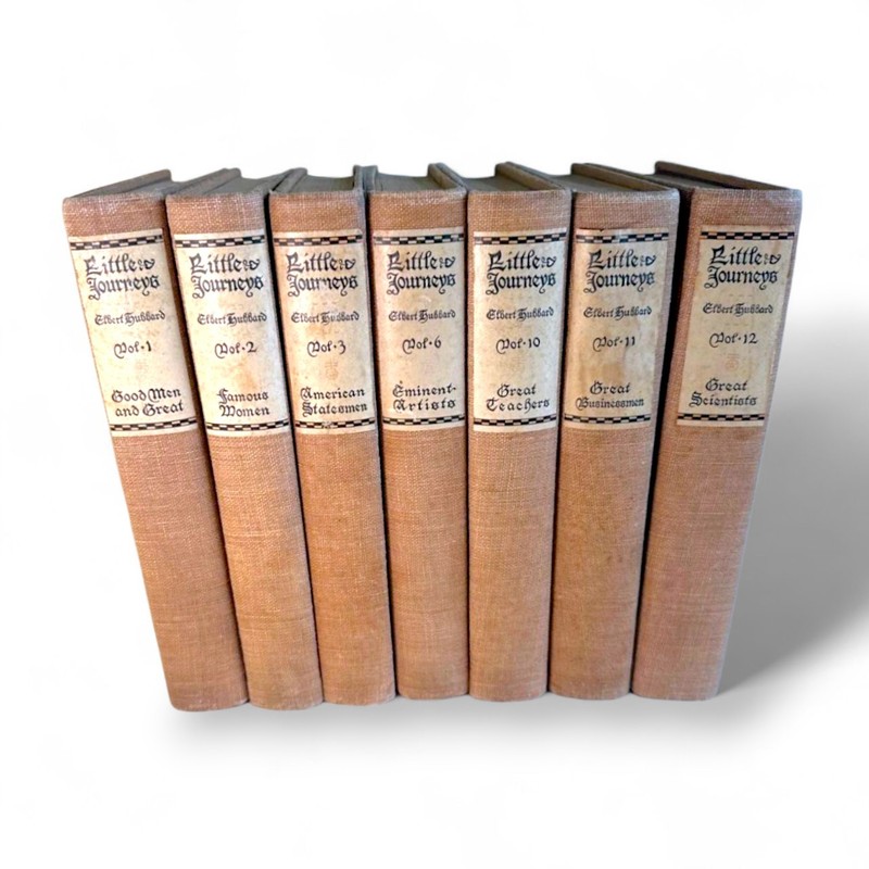 🔥 Little Journeys Elbert Hubbard Memorial Edition Antique Book Set Lot 7 Used