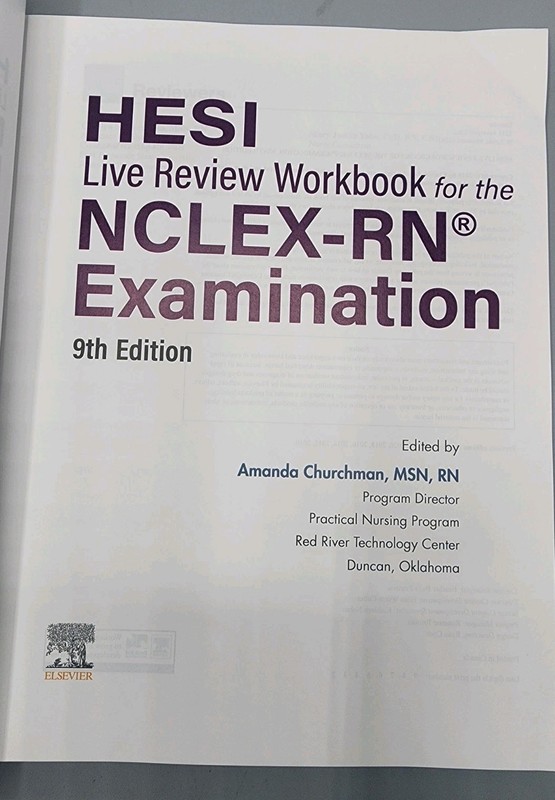 HESI Live Review Wkbk for the NCLEX-RN Examination 9th Ed 2025 gallery