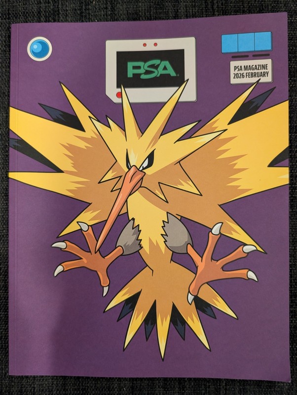 Zapdos Cover February 2026 PSA Magazine Volume 23 New