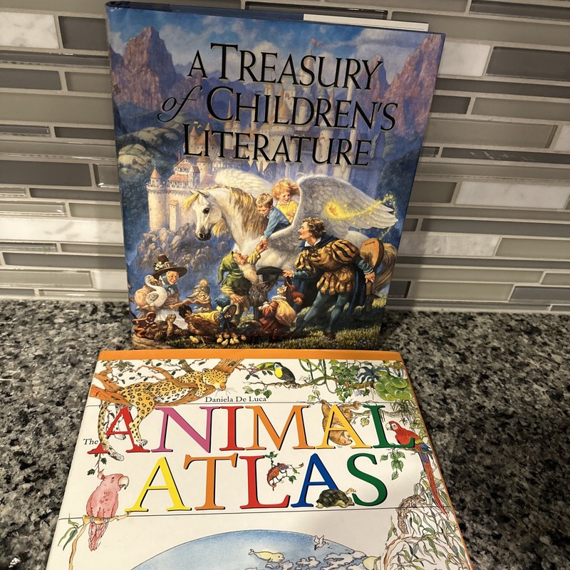 VTG 📚A Treasury Of Children’s Literature» Armand Eisen HCDJ 1992+ Animal Atlas