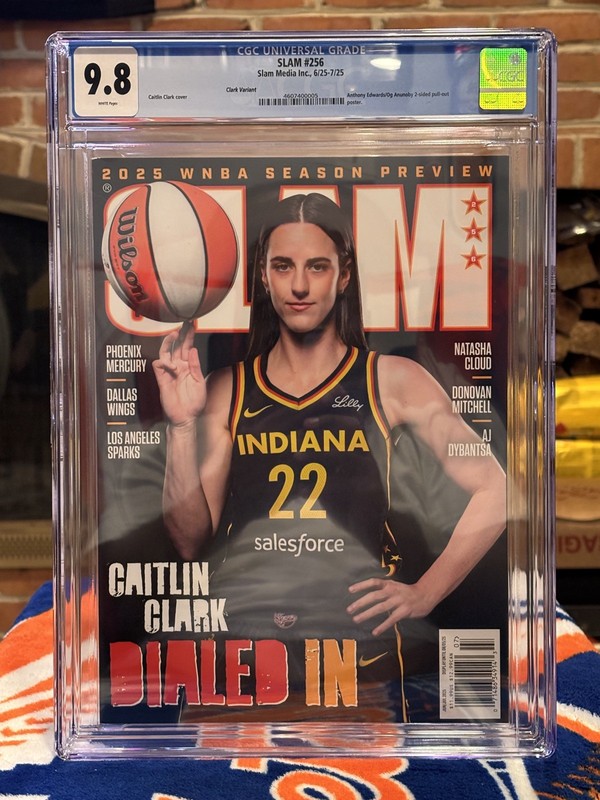 Top Pop CGC 9.8 – Caitlin Clark «Dialed In» SLAM Magazine #256, 6/25-7/25