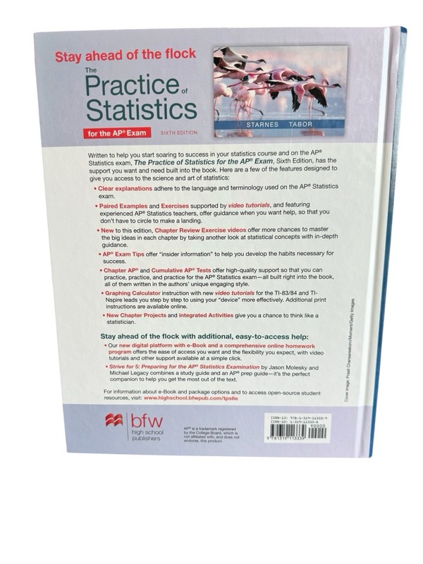 The Practice of Statistics Starnes Tabor 2015 Sixth Edition AP Exam Prep W. H gallery