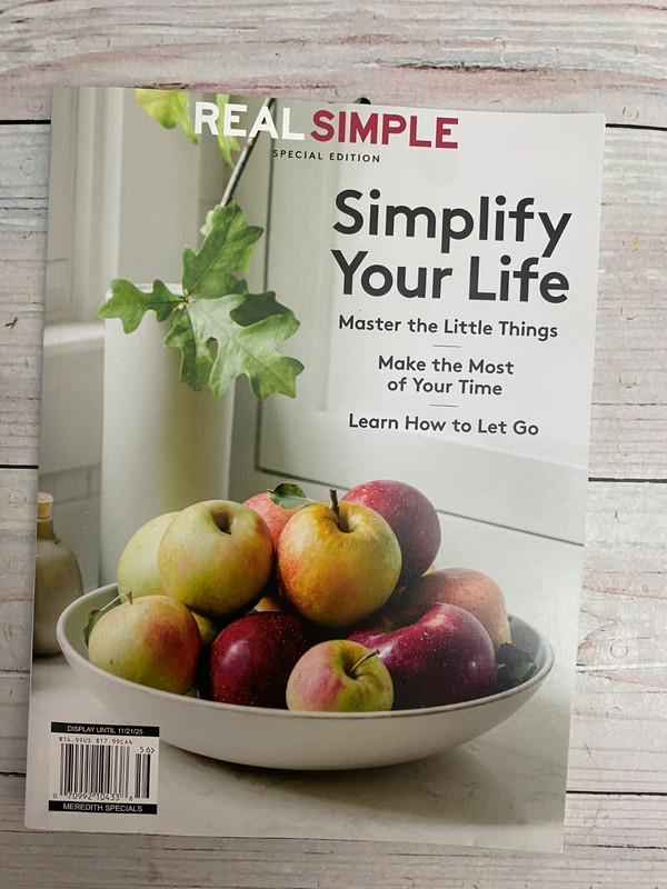 Real Simple Special Edition Simplify Your Life November 2025 Magazine Master