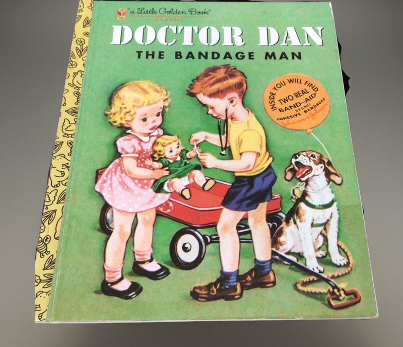 Little Golden Book Doctor Dan the Bandage Man by Helen Gaspar 2004 HB No Bandaid