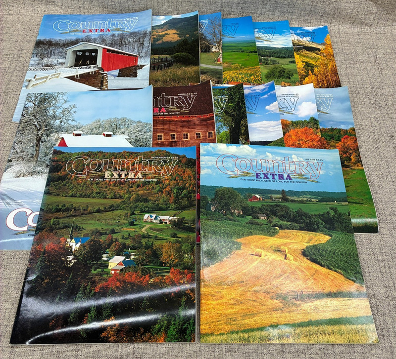 COUNTRY Extra Magazine Homesteading Farming Vintage 1993 to 1995 Lot of 14