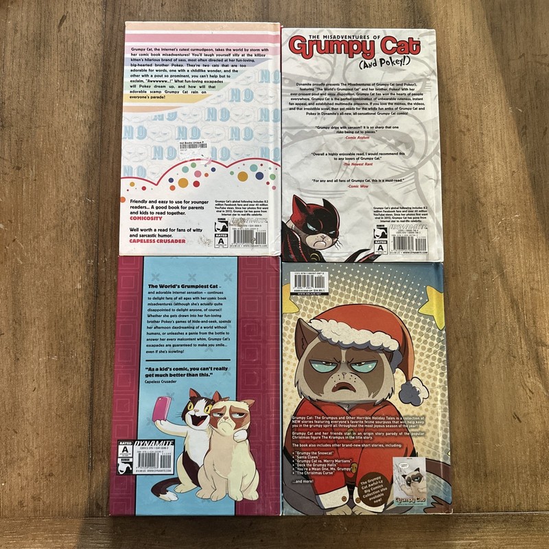 Lot 4 Grumpy Cat Books Guide to Life Misadventures Little Golden No-It-All gallery
