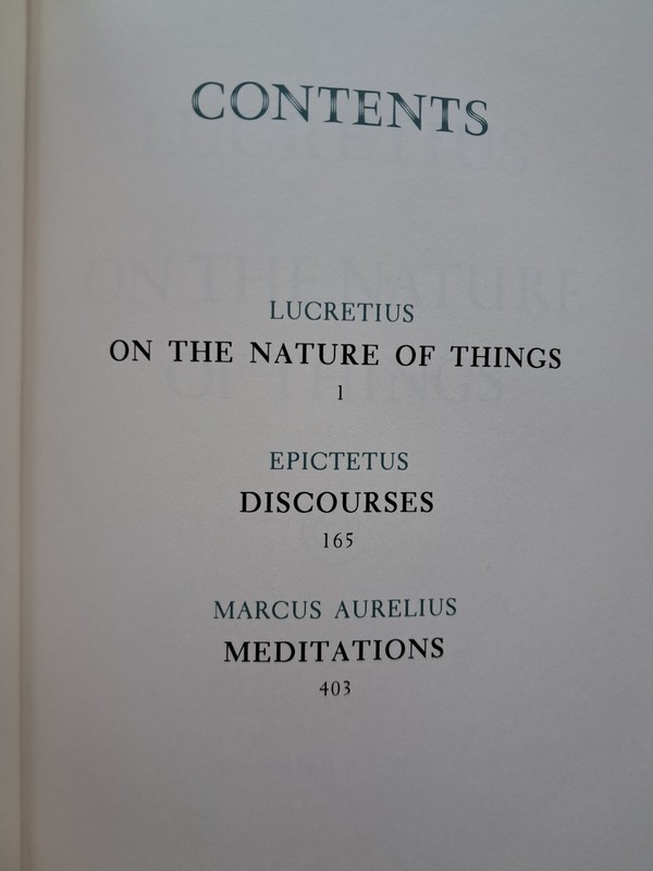 Franklin Library Lucretius, Epictetus and Marcus Aurelius Western World gallery