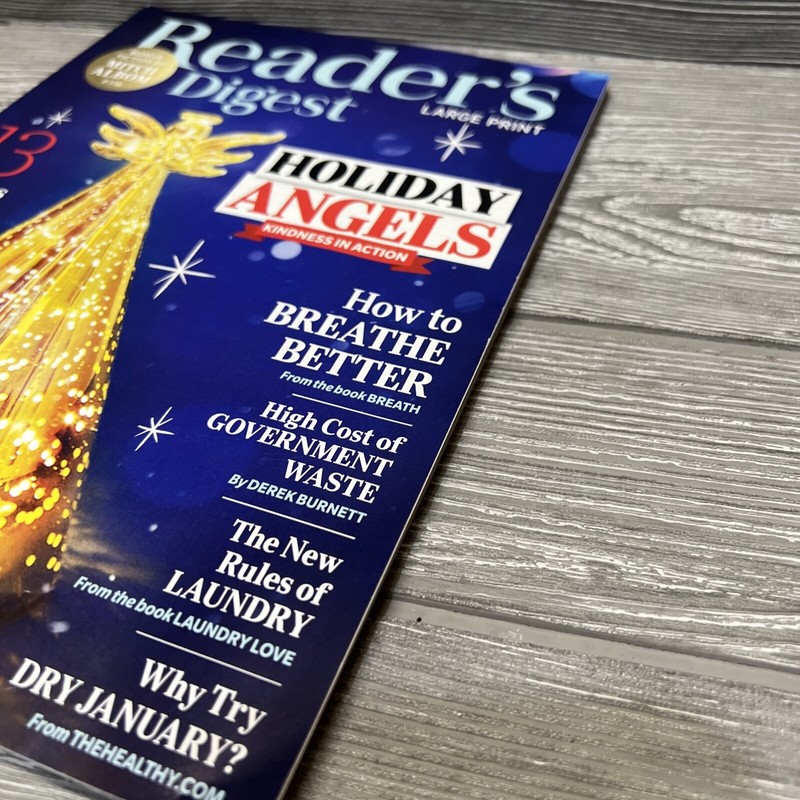 Reader’s Digest Large Print Version December 2021/Jan. 2022 Magazine 156 pages gallery