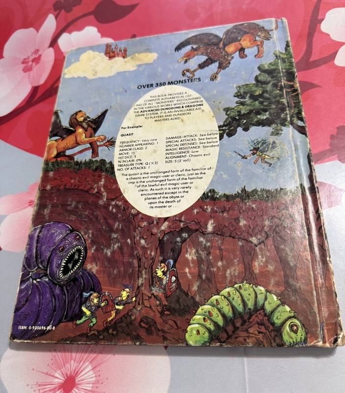 Advanced Dungeons & Dragons Monster Manual - Gary Gygax - 1978 4th Edition gallery
