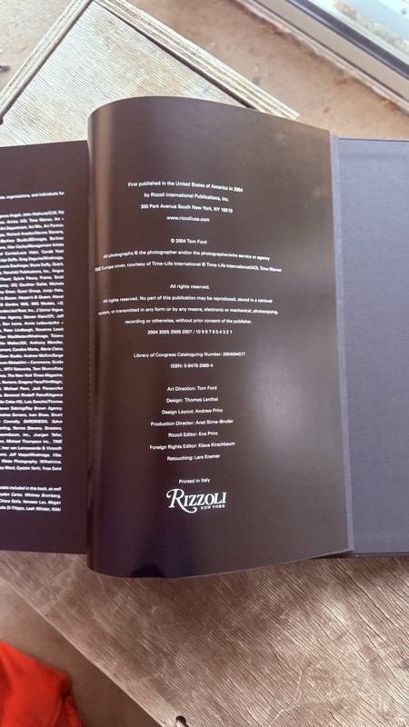 Tom Ford 2004 First Edition Rizzoli Hardcover Book Gucci YSL Era Slipcase gallery
