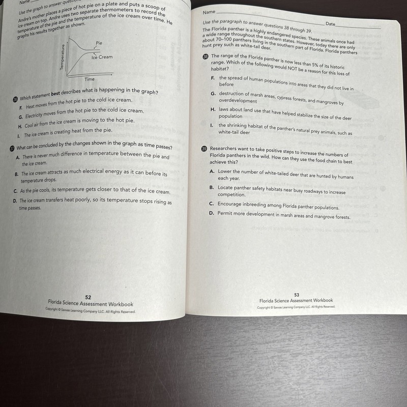 Statewide Science Assessment Workbook Florida Grade 5 New PB gallery