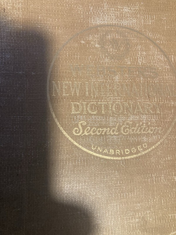1950 Webster’s New International Dictionary Second Edition Hardcover Unabridged