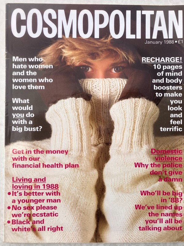 COSMOPOLITAN JAN 1988 – PAULA HAMILTON – CURRY – MICHAEL DOUGLAS – ALISON MOYET
